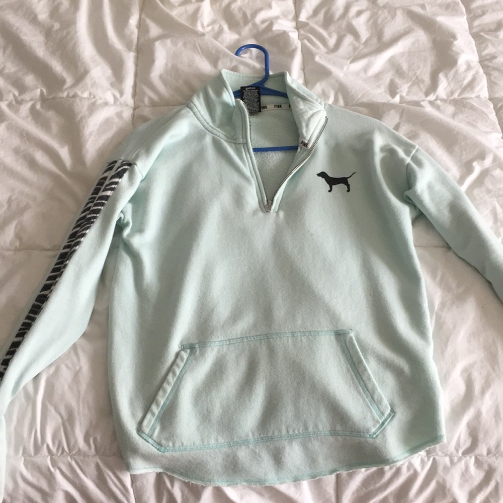 pink quarter zip